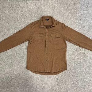 Banana Republic Camel Brushed Shirt Medium Tall MT